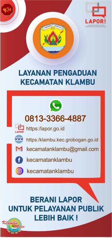 pengaduan klambu new