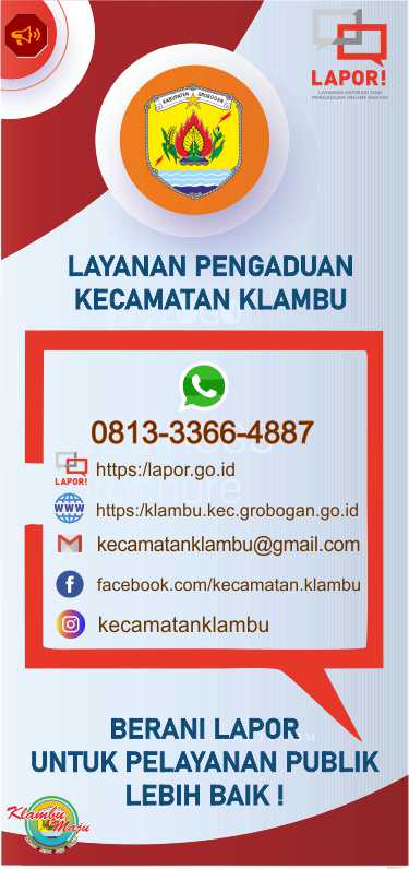 pengaduan klambu kecil